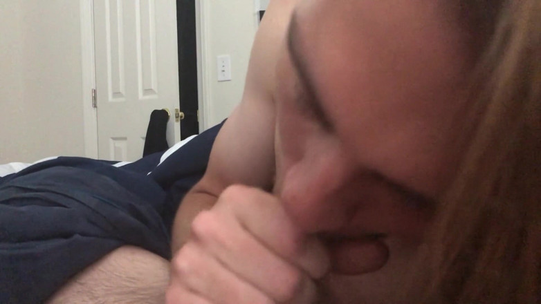 Those Gay Guys: Morning wood blowjob cum eating and swallowing