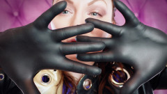 Arya Grander: Black nitrile gloves hot soundings by Arya Grander