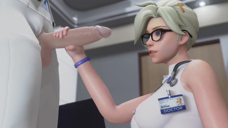 Velvixian 3D: Overwatch Mercy - Handjob X Blowjob