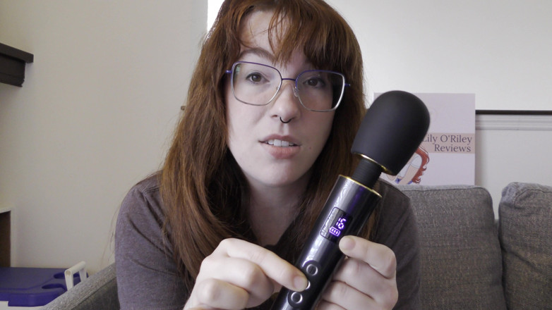 Lily O'Riley: NSFW Review of the Led Display Vibrating Wand Pro Compact...