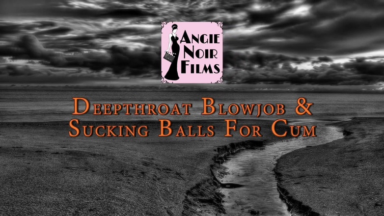 Angie Noir: Halsfick blowjob &amp; eierlutschender stiefsohn für sperma mit Angie Noir