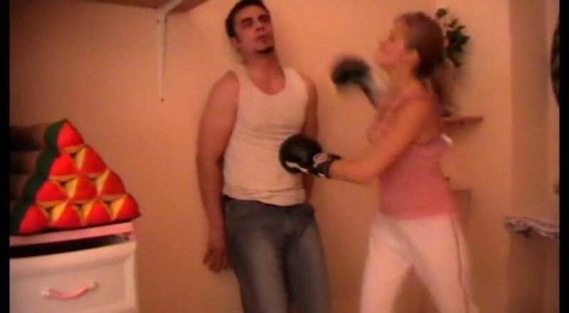 Femdom Austria: Intense punching and beating of slave