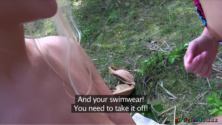 Girlfriends XXX: Girlfriends XXX - Petite Keira &amp; Michelle Get Wet Outdoors for a...