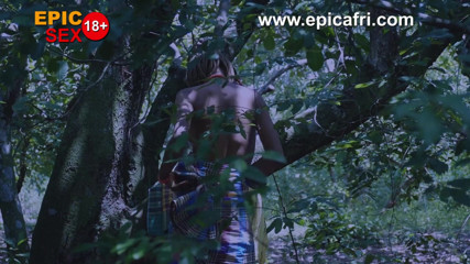 Epicafri: Ebony African lesbians play and squirts in the farm