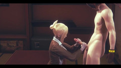 HentaiTubes: Shingeki No Kyojin Hentai - Annie Leonhart 핸잡과 오럴 - 일본 아시아 만화 애니메이션 게임 포르노