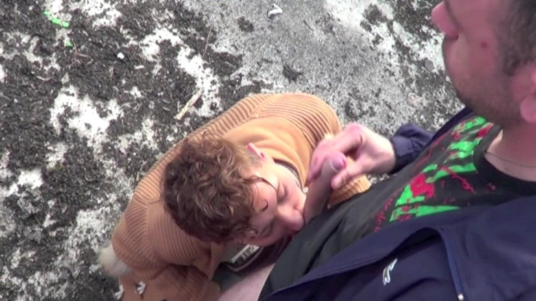 Crunch Boy: Feminate twink fucked by straight boy in exhib place