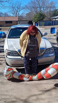 Big Beautiful Woman Nurse Vicki Crushes This Blow up Candy Cane