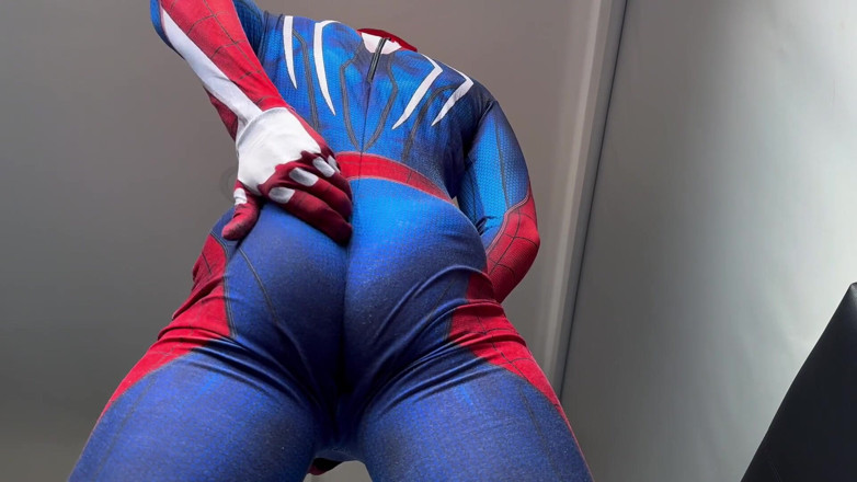 Andcristiann: Peter Parker? Horny Spiderman Shoots Webs of Semen