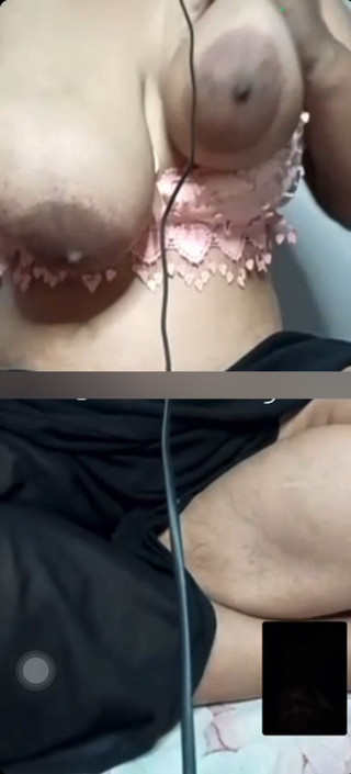 Black Adam: Lonely Desi Housewife secretly enjoying hot video call with her...