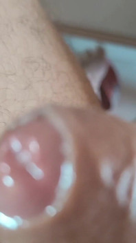 Lots of Gelatinous Pre-cum From the Straight Glans..