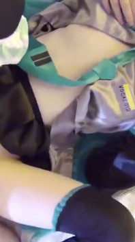 Miku Cosplayer Se întoarce remasterizat - Costum clasic Miku cu joc solo și sex - 1