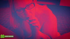 Lucky Luck XXX: Glückliches mädchen brynn - rotes licht spezielles pOV-blowjob-erlebnis