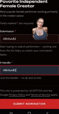 Help Me Get Nominated for Avns 2027