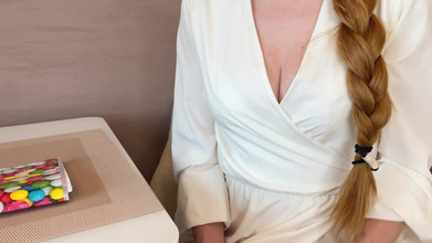 CumInMyMouthBaby: Guru bertetek besar digoda dan dikongkek tepat di rumah saya -...