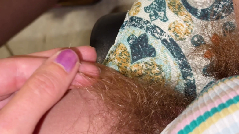 Cuteblonde666: Rakaman dekat rambut super tebal dan panjang plussy