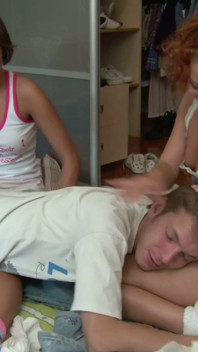 Dream Threesome Fuck with Two Fresh, Slutty and Beautiful Young Russian Girls