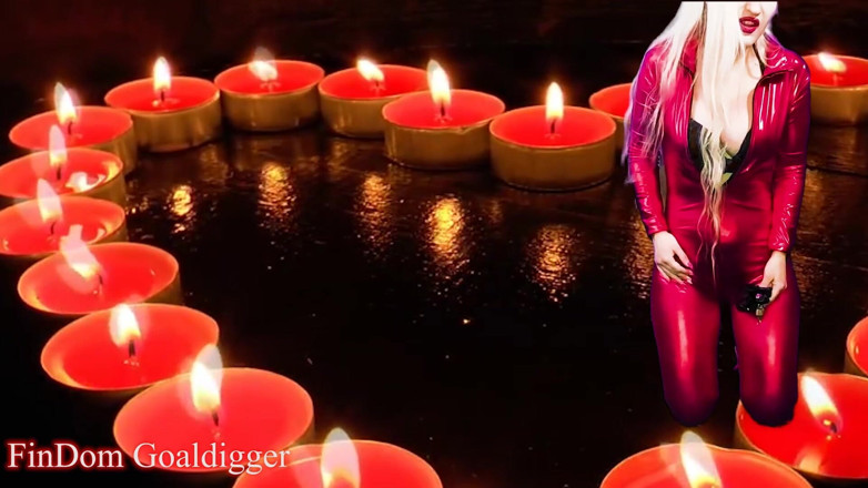 FinDom Goaldigger: Szarpnij mojego seksownego czerwonego kombinezonu, zanim zamknąłem się w czystości