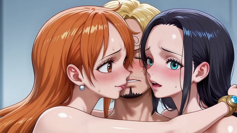 Prznai: Sanji, Nami e Robin FFM Op
