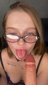 Your Teacher Flirts with You and Sucks a Dildo