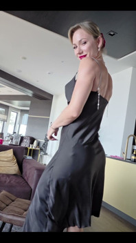 I Love These Stockings and the Dress - Silky, Flowy, and so Provocative