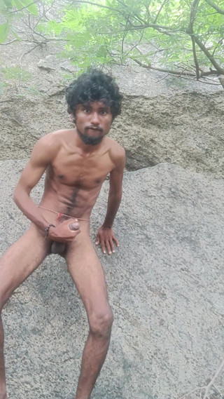 AURA THINGS: Hot Boy Masterbating in Forest Morning