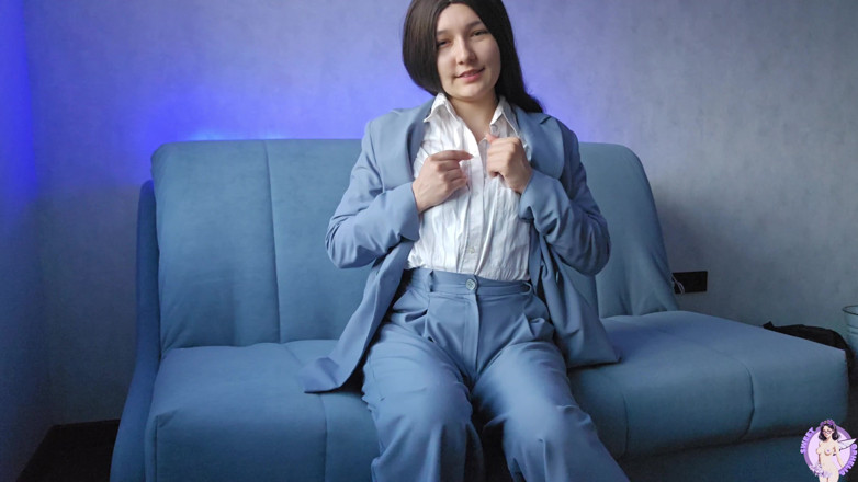 Sweet Ophelia: The Secretary, Coming Home From Work, Shows Her Body and...