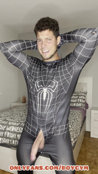 My Big Cock Cums with No Touchspiderman Suit