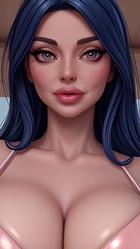 สไลด์โชว์เทพธิดา 3D ผิวขาวอวบอิ่ม: NSFW สร้างด้วย AI