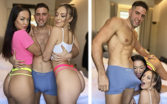 Antonio Mallorca: Super hot threesome with 2 sexy Czech girls