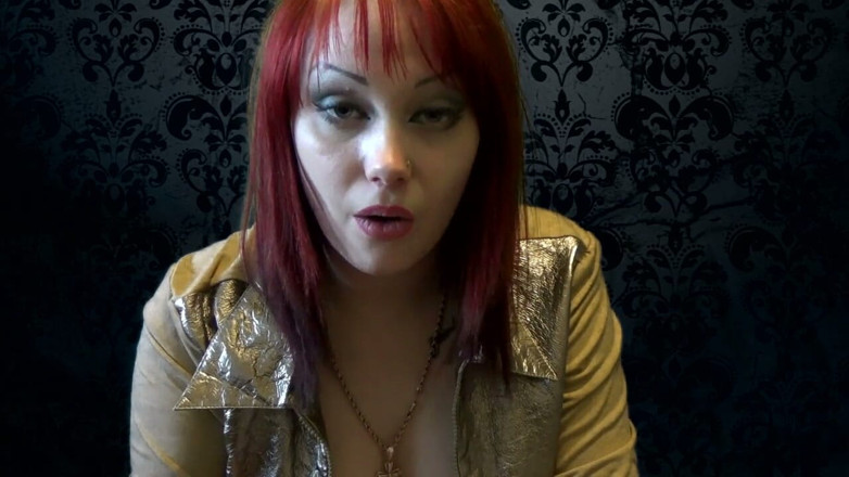 Goddess Misha Goldy: Ssij i polizaj moje wysokie obcasy, bo inaczej włożę je...