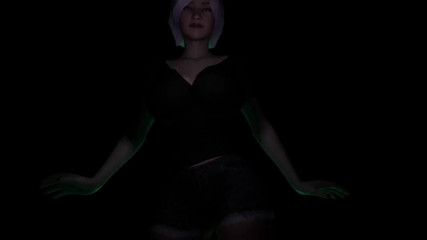 Wraith ward: Mädchen strippt und gibt dir einen blowjob: 3d-porno-pOV