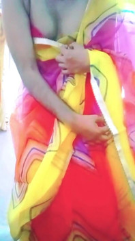 Индийский Гей-кроссдрессер В Rainbow Saree Делает Гордость Для Лгбт XXX