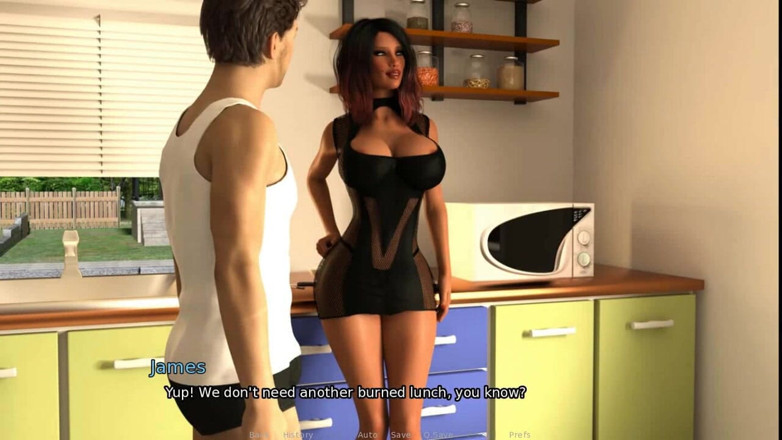 Dirty GamesXxX: Thirsty for my guests: preparing lunch in the kitchen ep 25