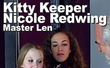 Picticon bondage and fetish: Kitty Keeper avec Nicole Redwing et Maître Len BDSM attachées...