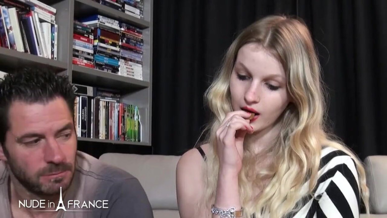 Nude in France: Exclusive: 1st time for this pretty teen blonde lingerie model getting...
