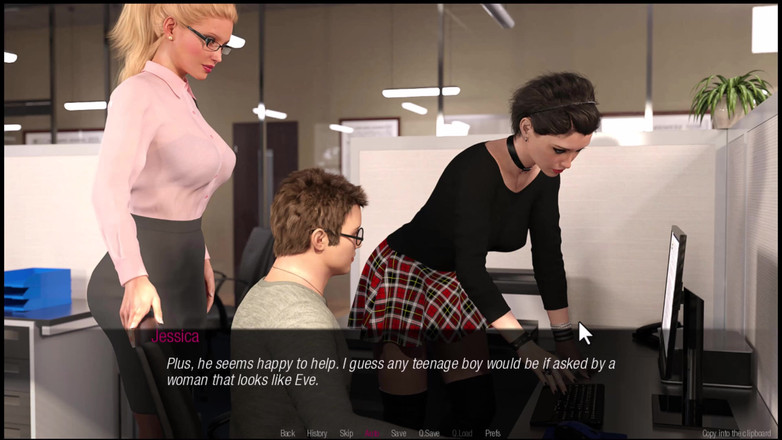 Johannes Gaming: Jessica o'neil #5 - Jessica看到克里斯蒂安裸体