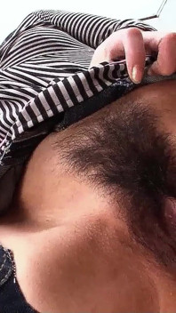 Japan Milf with Extremely Hairy Pussy gives Blowjob to Stranger