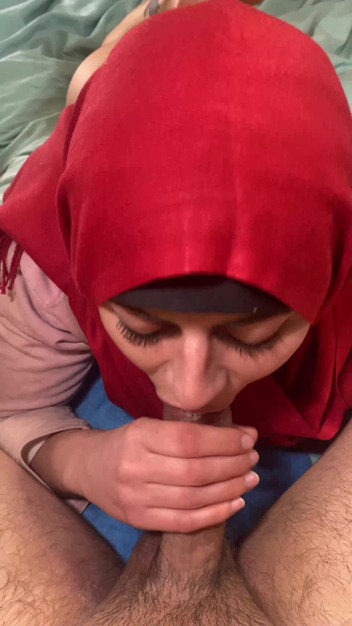 MiaNIqab: Wytrysk na twarz Obciąganie arabska żona Mia Niqab