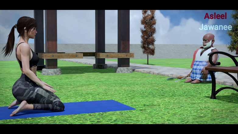 Asleel jawanee: Garderner scopata ragazza nel parco