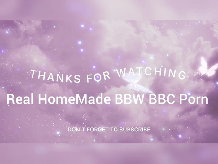 Real homemade BBW BBC porn: Bbwbootyful meremas payudara besarku