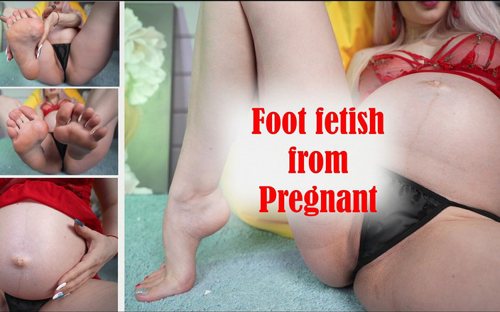 Kira Loster: お腹の大きい妊婦の足フェチ!足の崇拝