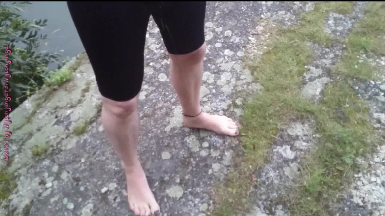 Carmen_Nylonjunge: The Speedo swimming trunks outdoor 2