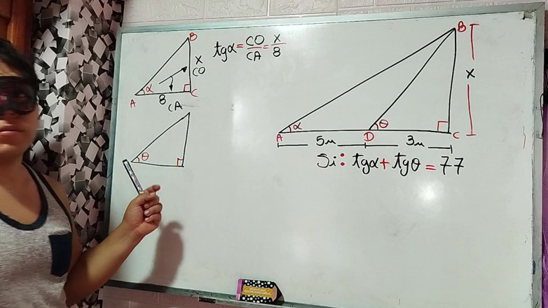 Rosaroja: 27 Trigonometry Calculate the Height and Area of the Triangle -...