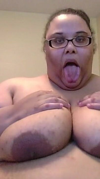 Playing with My Tits and Sucking My Dildo