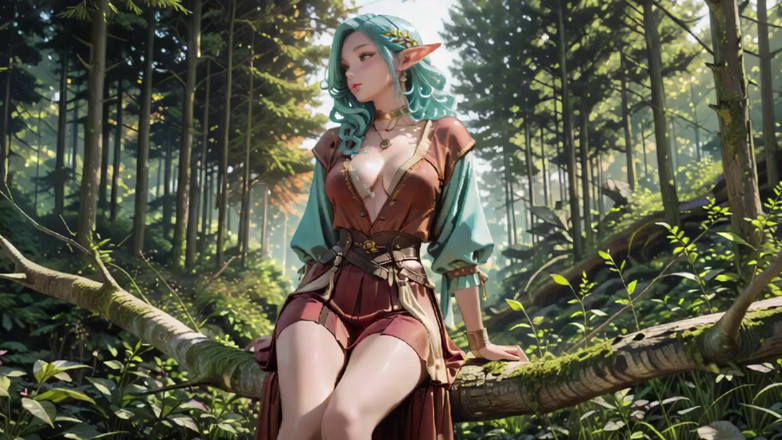 Seraphina Vale: Rừng tưởng tượng! Pháp nhân tóc xanh &amp; Tiên xanh trong...