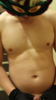 Jerk off by the Stairs at the Gym