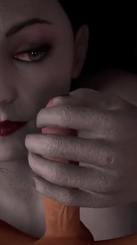 Alcina Dimitrescu gibt einen handjob in POV: Resident Evil Village 3D porno-parodie
