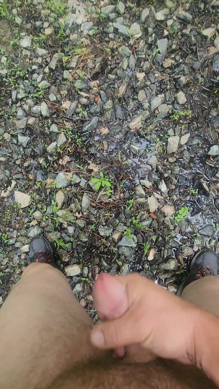 Djk31314: Naken och ryck i en slumpmässig uppfart