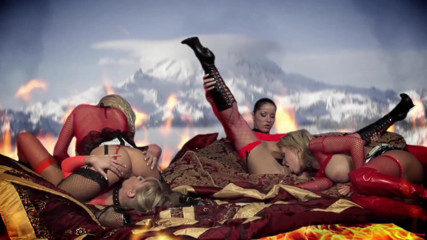 CBD Media: Four busty gorgeous women having hot lesbian sex in hell.