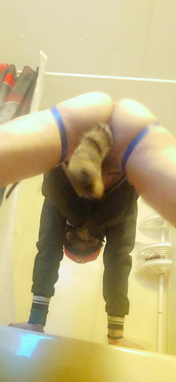 Natalie Slax: Kadın kılıklı tgirl göt tıkacı eğlencesi